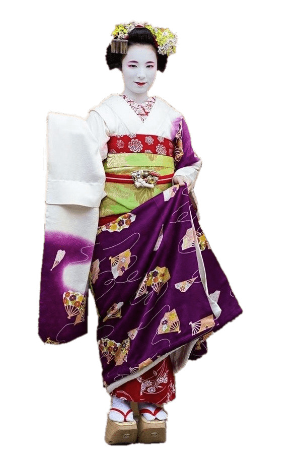 Geisha With Purple Tunic png icons