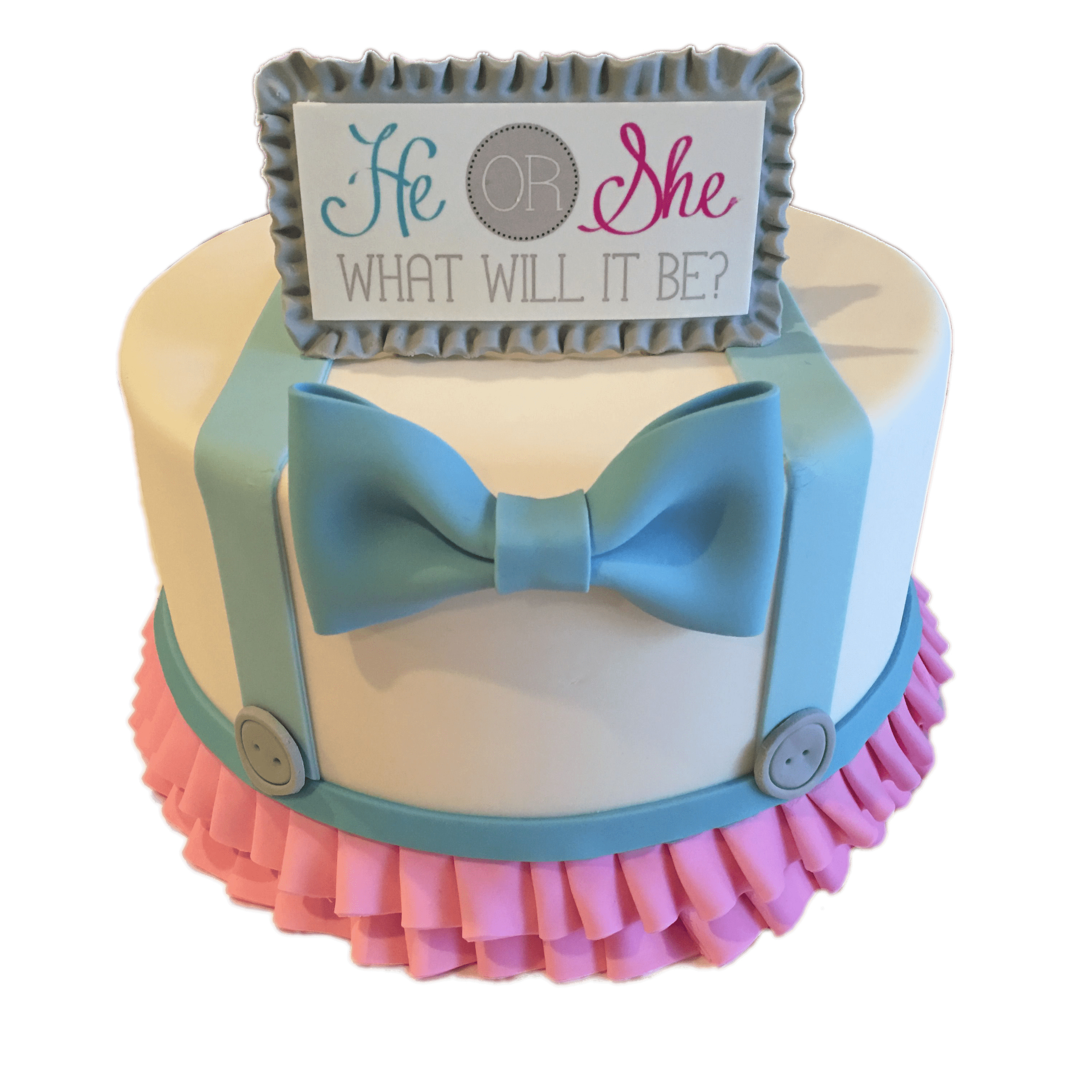 Gender Revealing Cake Bow Tie icons