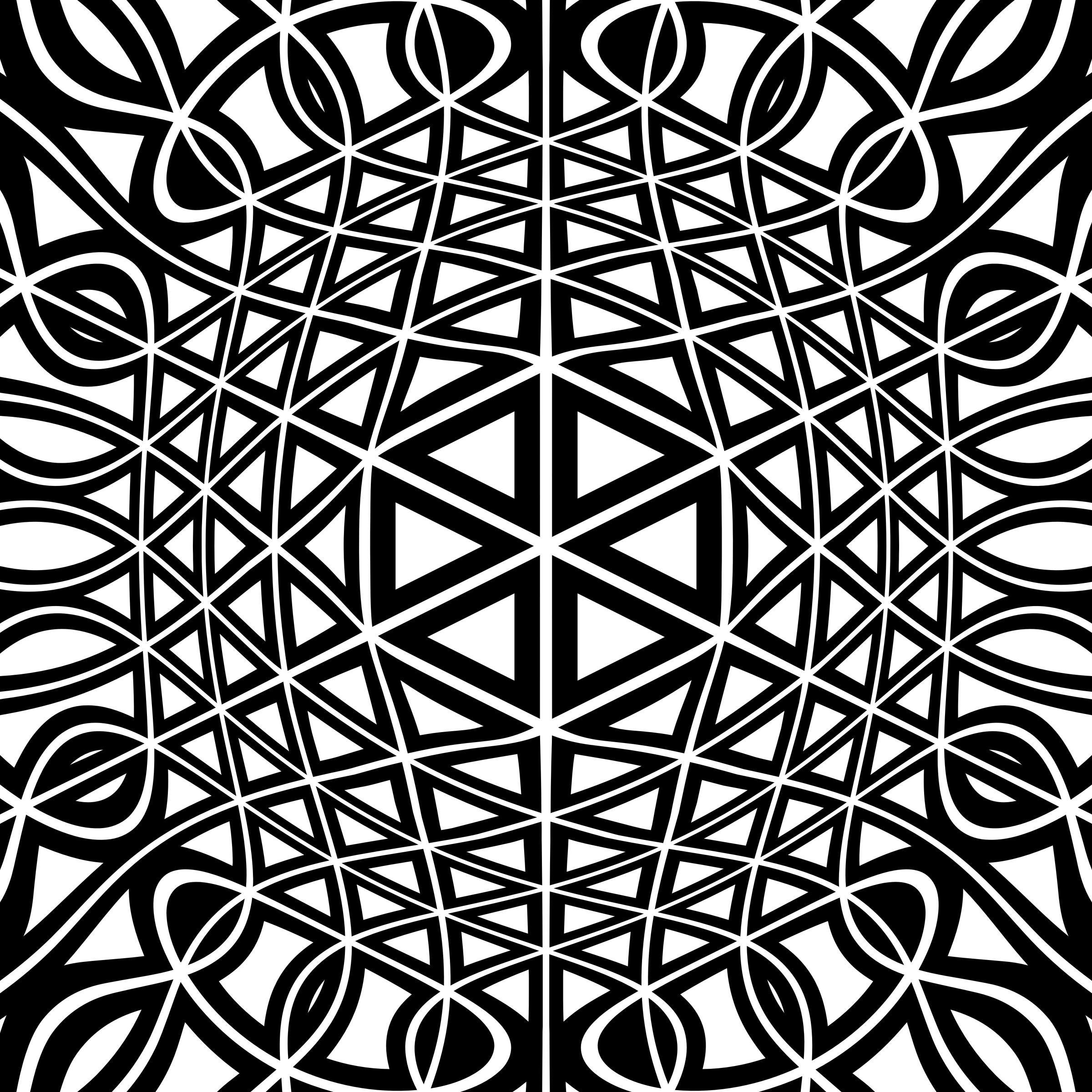 Geometric Black And White Design png
