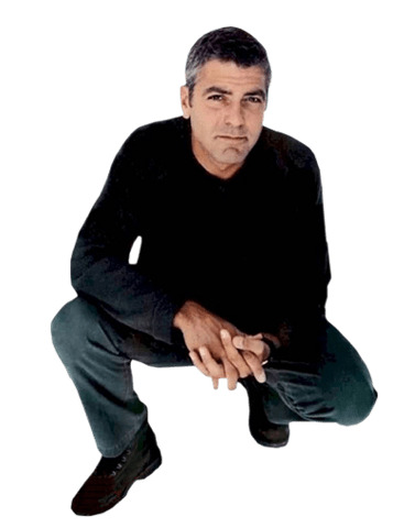 Georges Clooney Kneeling png icons