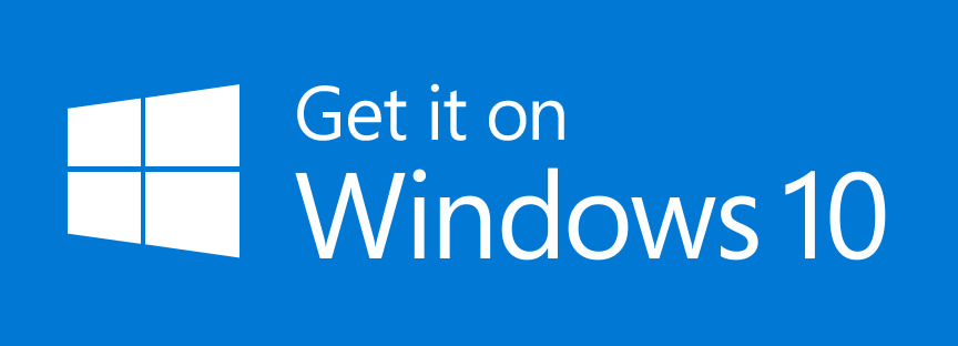 Get It on Windows 10 Badge icons