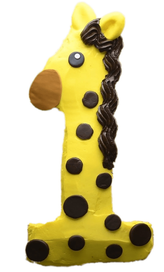 Giraffe Number 1 Cake png icons