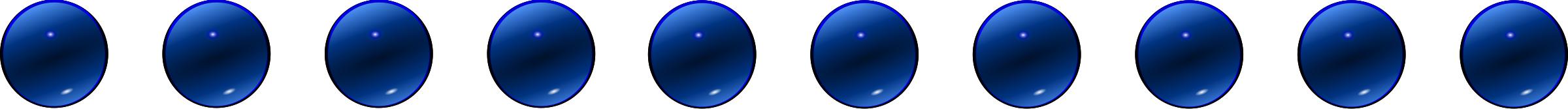 Glass Blue Ball Decore PNG icons