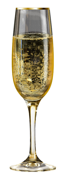 Glass Of Champagne Bubbles png icons