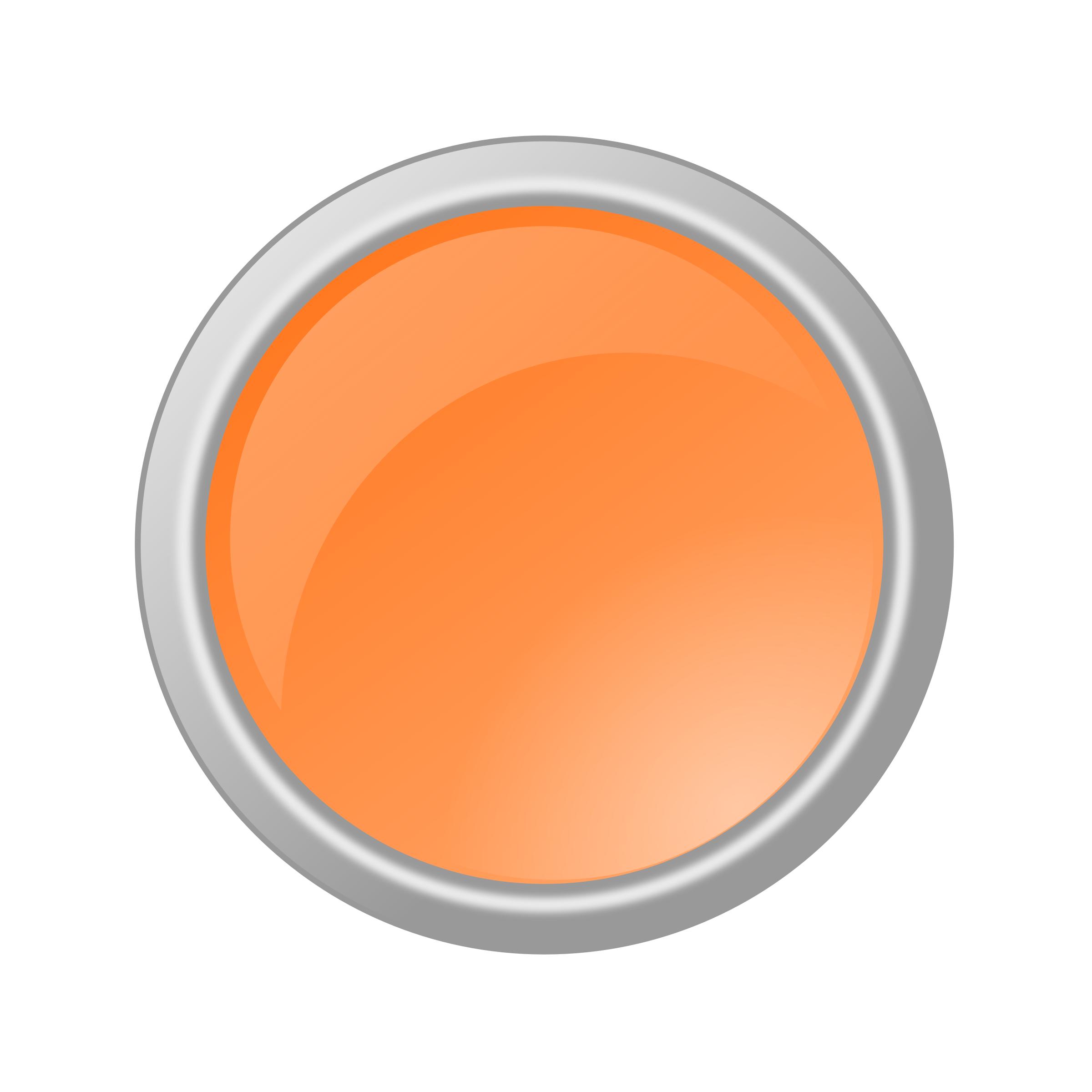 Glossy Light Orange Button png