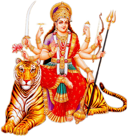 Goddess Durga Maa Tiger icons