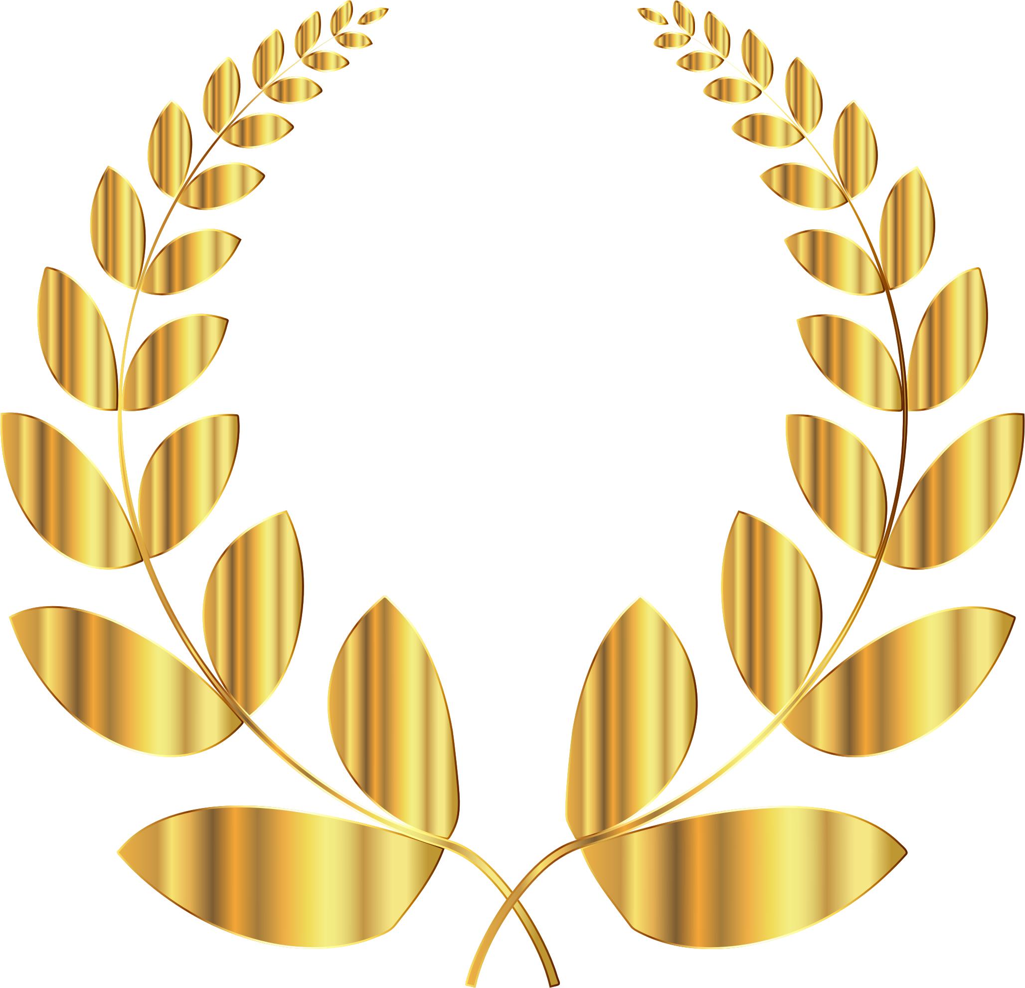 Gold Laurel Wreath PNG icons