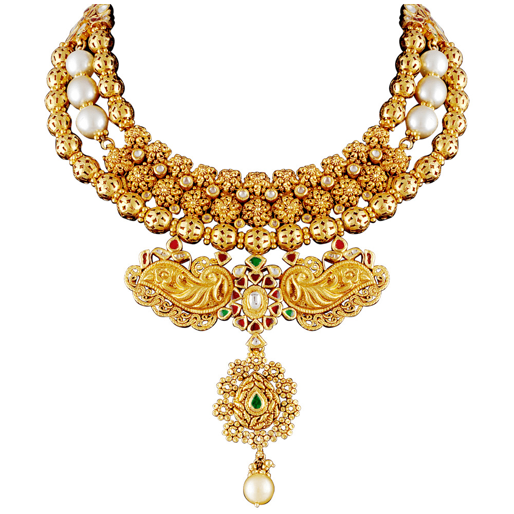 Gold Necklace Luxury icons