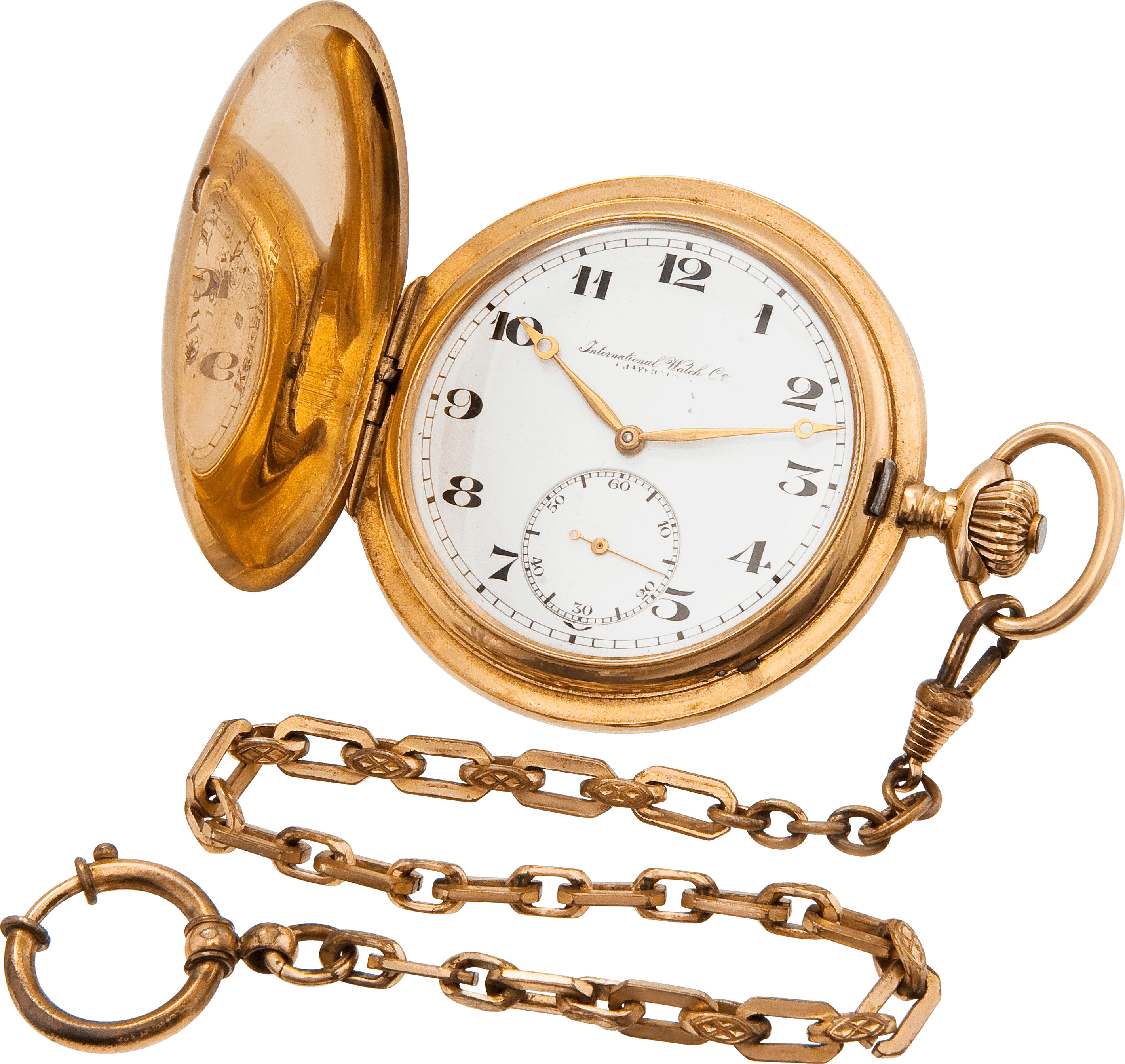 Gold Pocket Watch Clock png icons