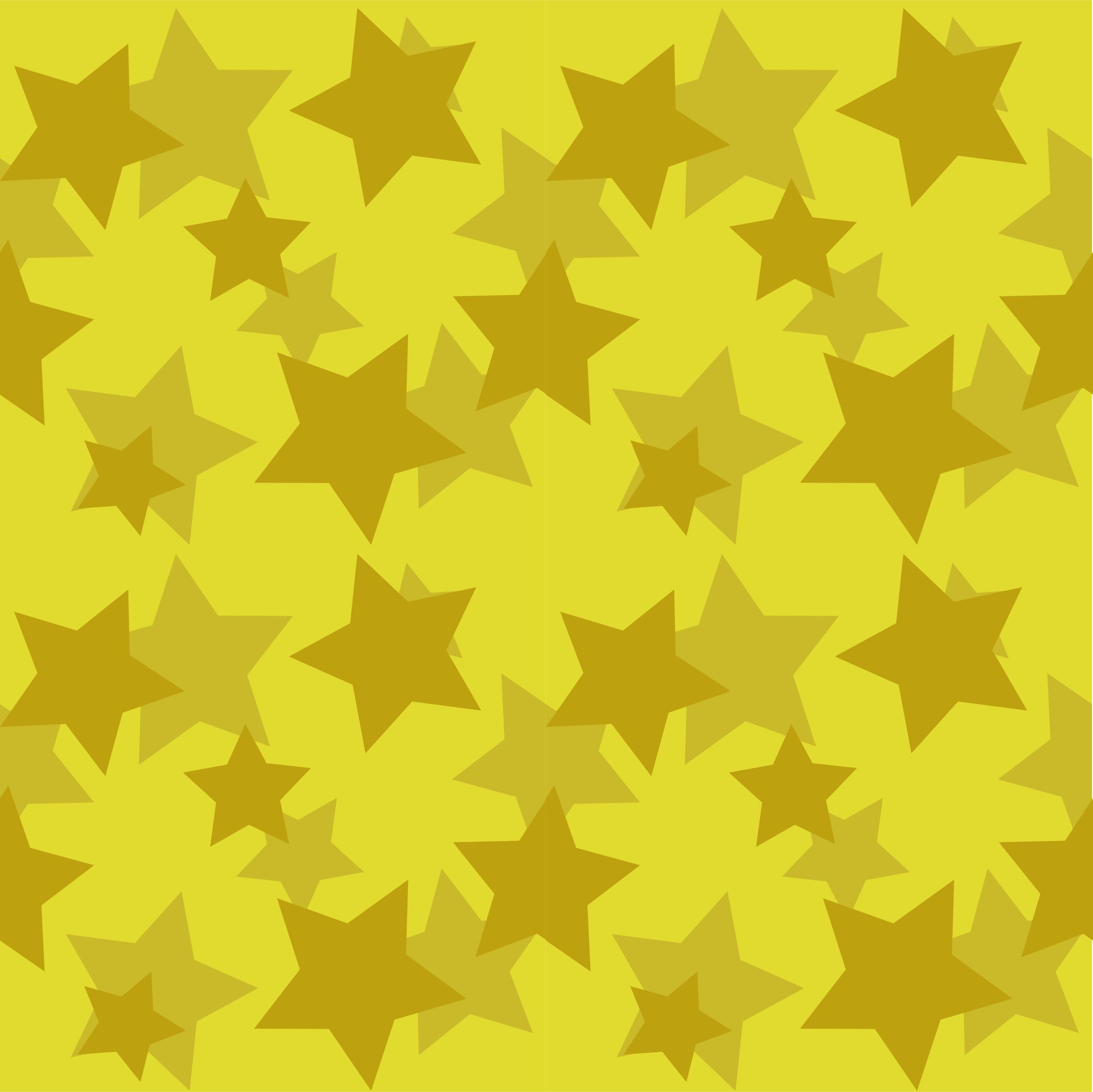 Gold stars seamless pattern icons
