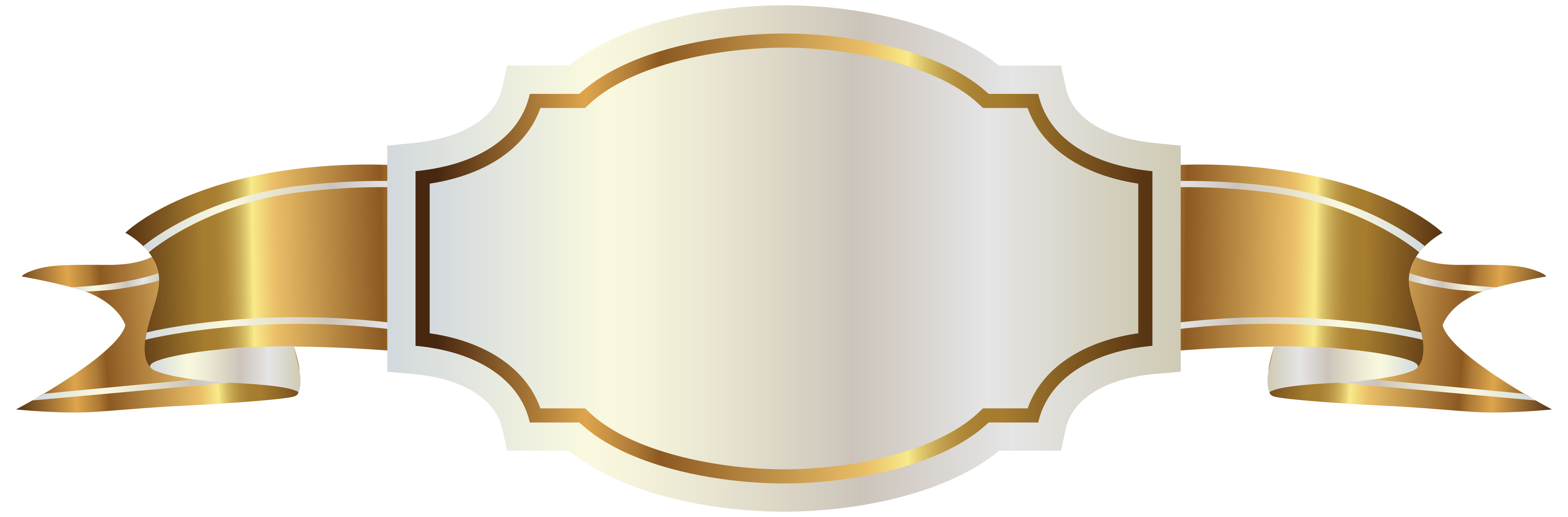 Golden Banner With White Label icons