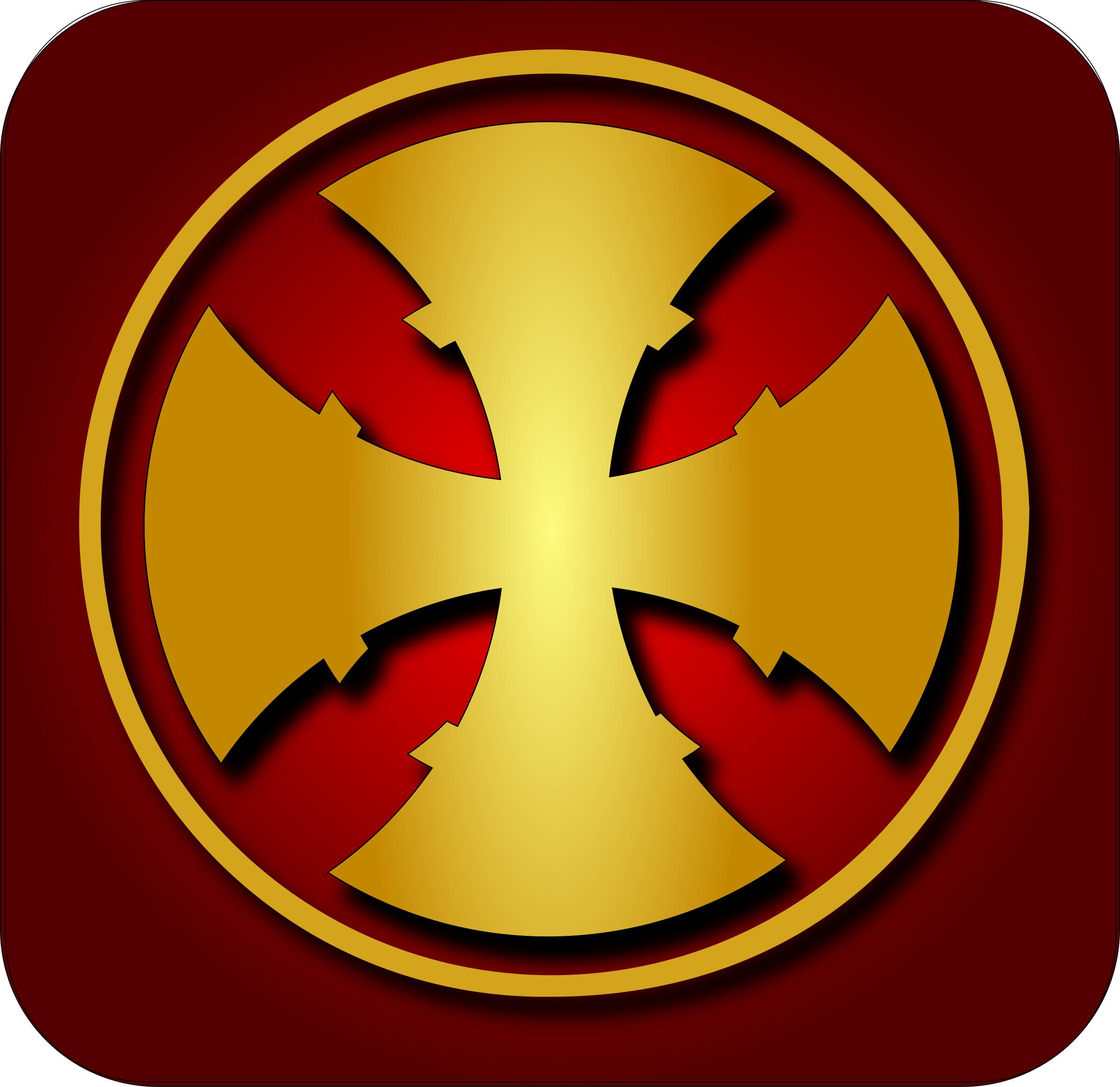 Golden cross 1 PNG icons
