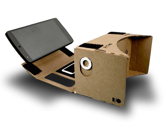 Google Cardboard VR With Smartphone icons