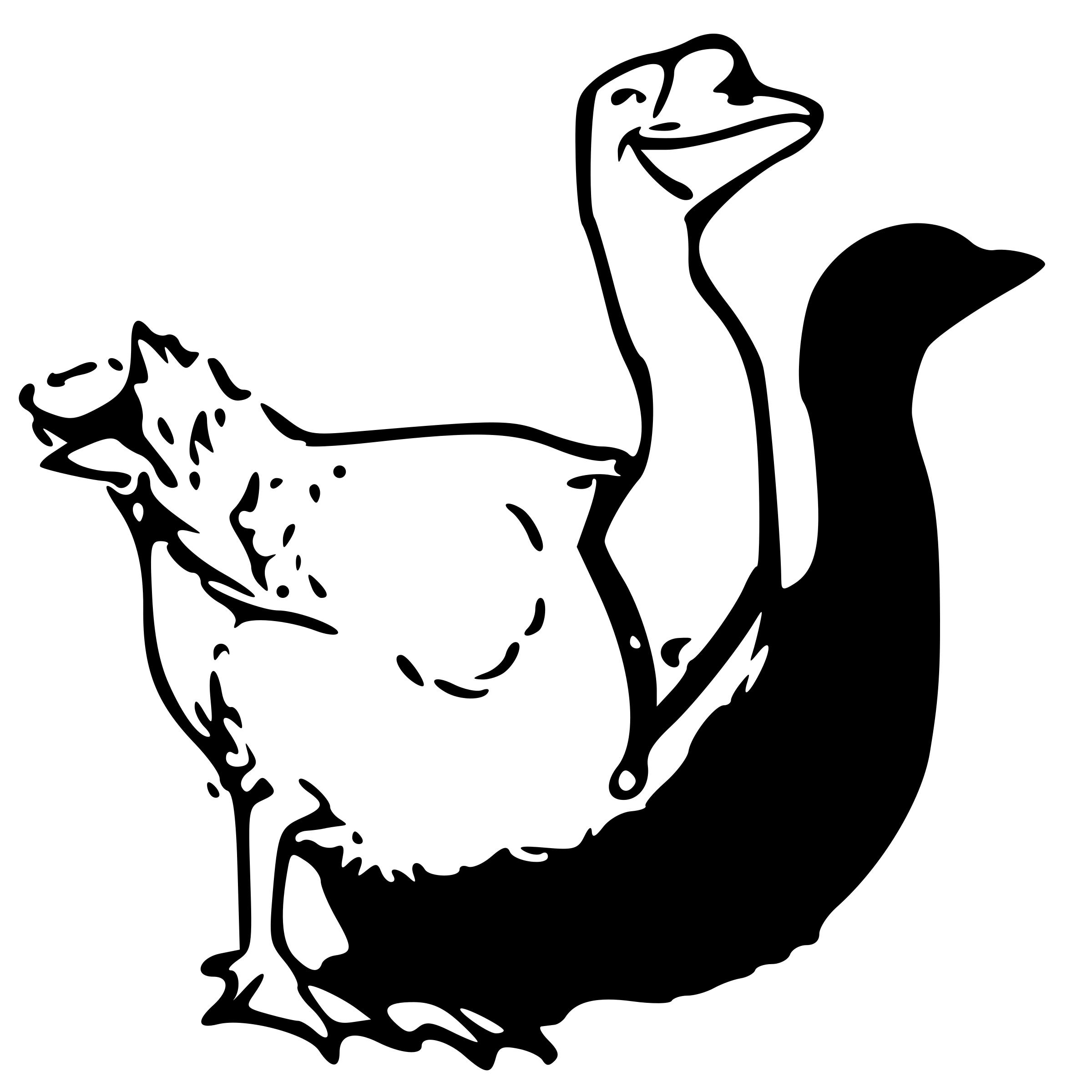 goose necklace png