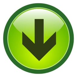 Green Arrow Download Button png icons