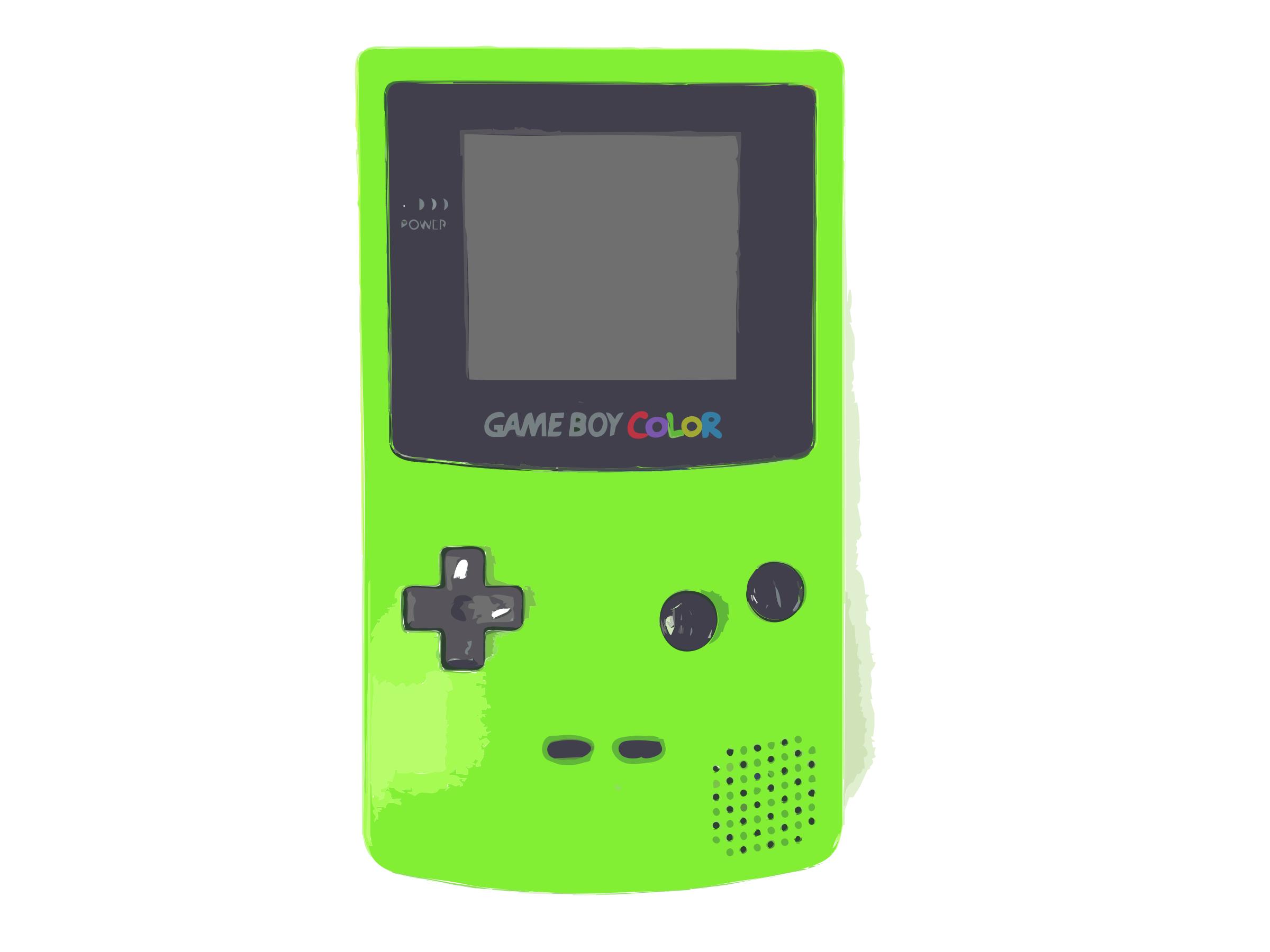 Green Nintendo Game Boy Color png