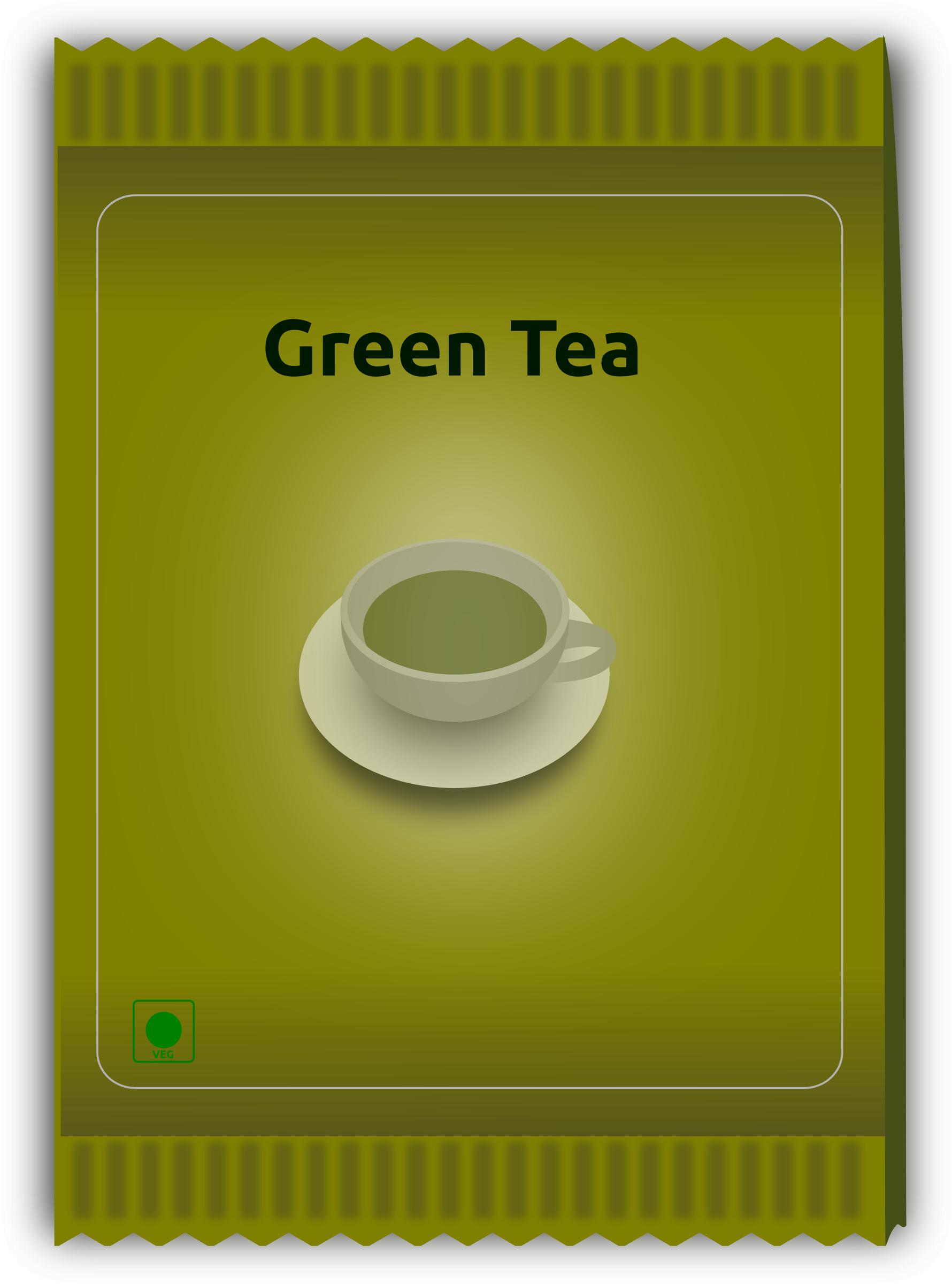 Green Tea Sachet  PNG icons