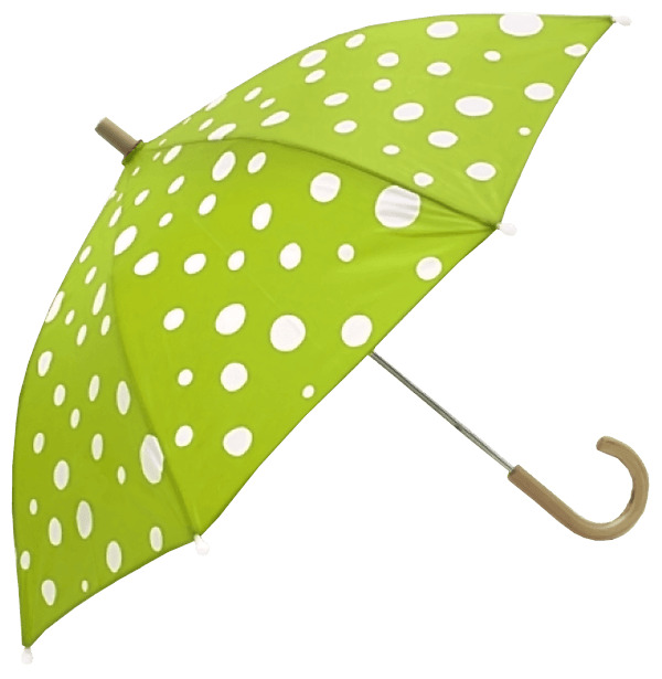 Green White Dots Umbrella png
