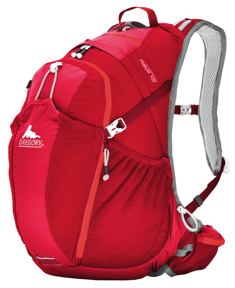Gregory Red Backpack icons
