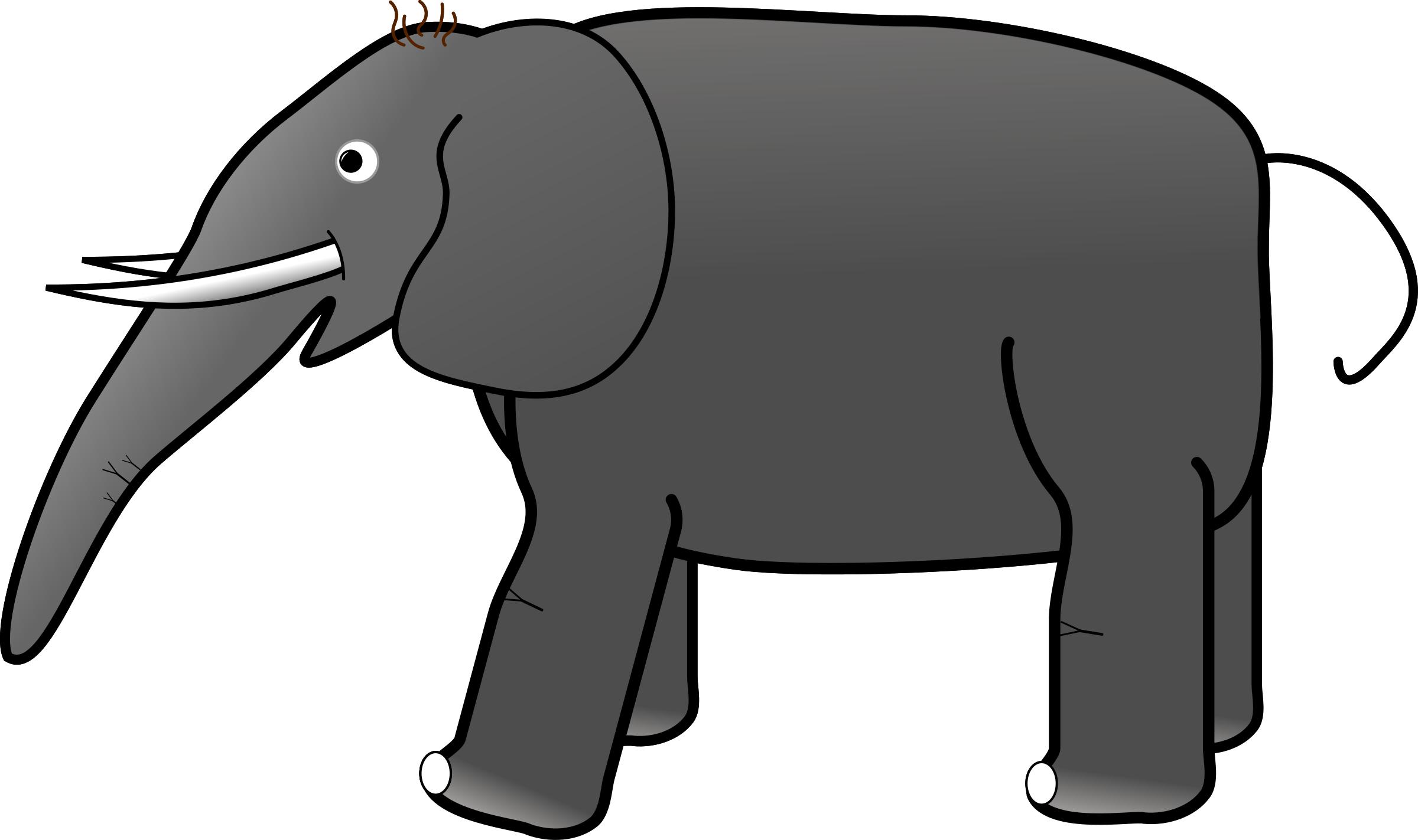 Grey Elephant PNG icons