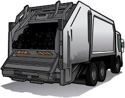 Grey Garbage Truck png icons