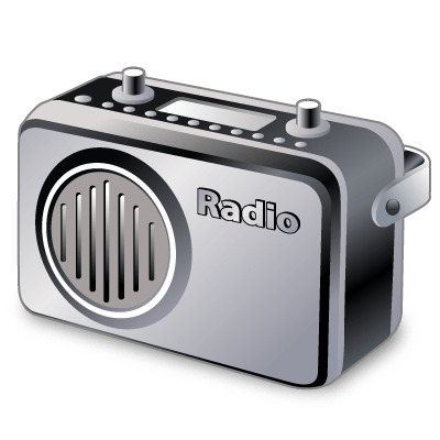 Grey Radio Clipart icons