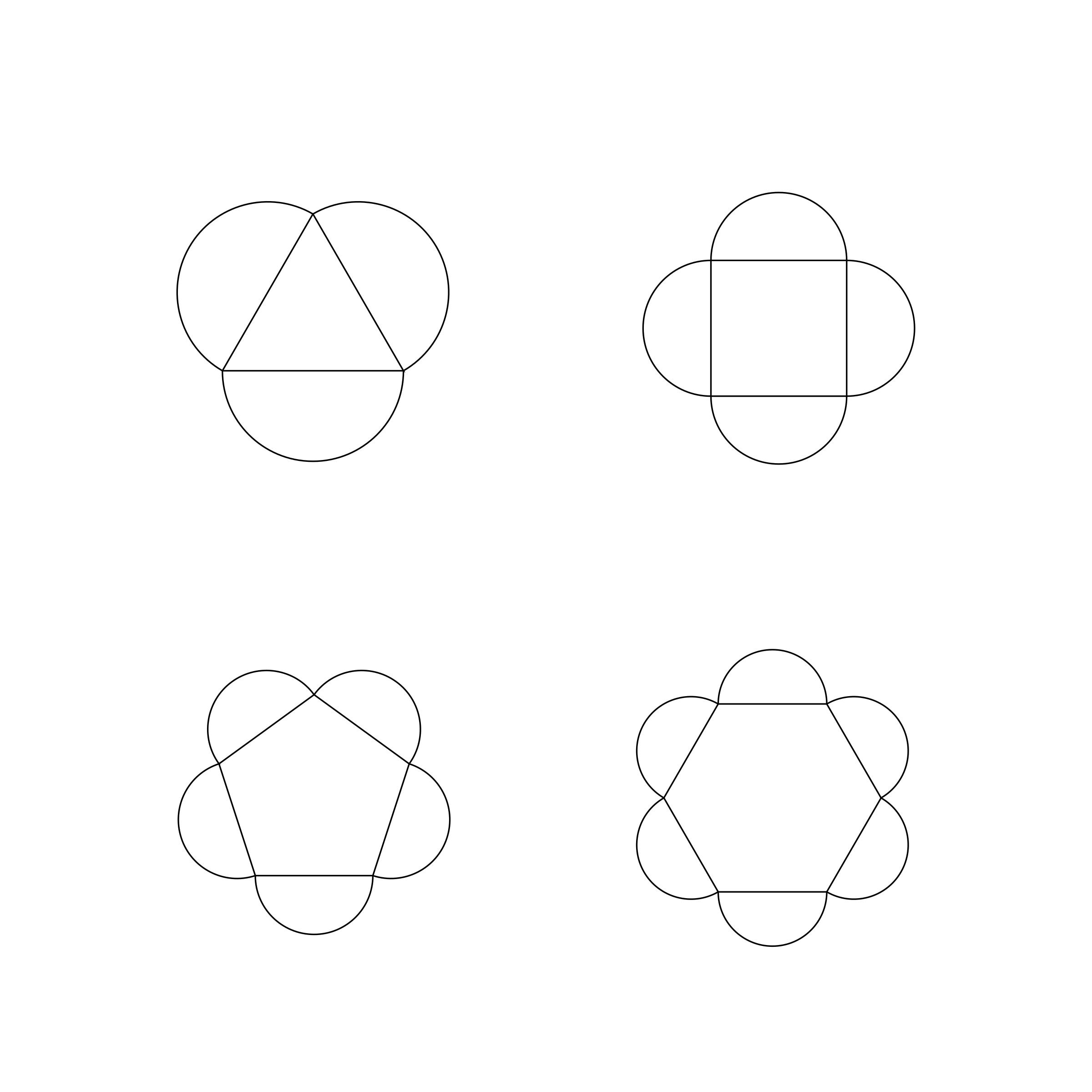 half circle supreme polygons angles png