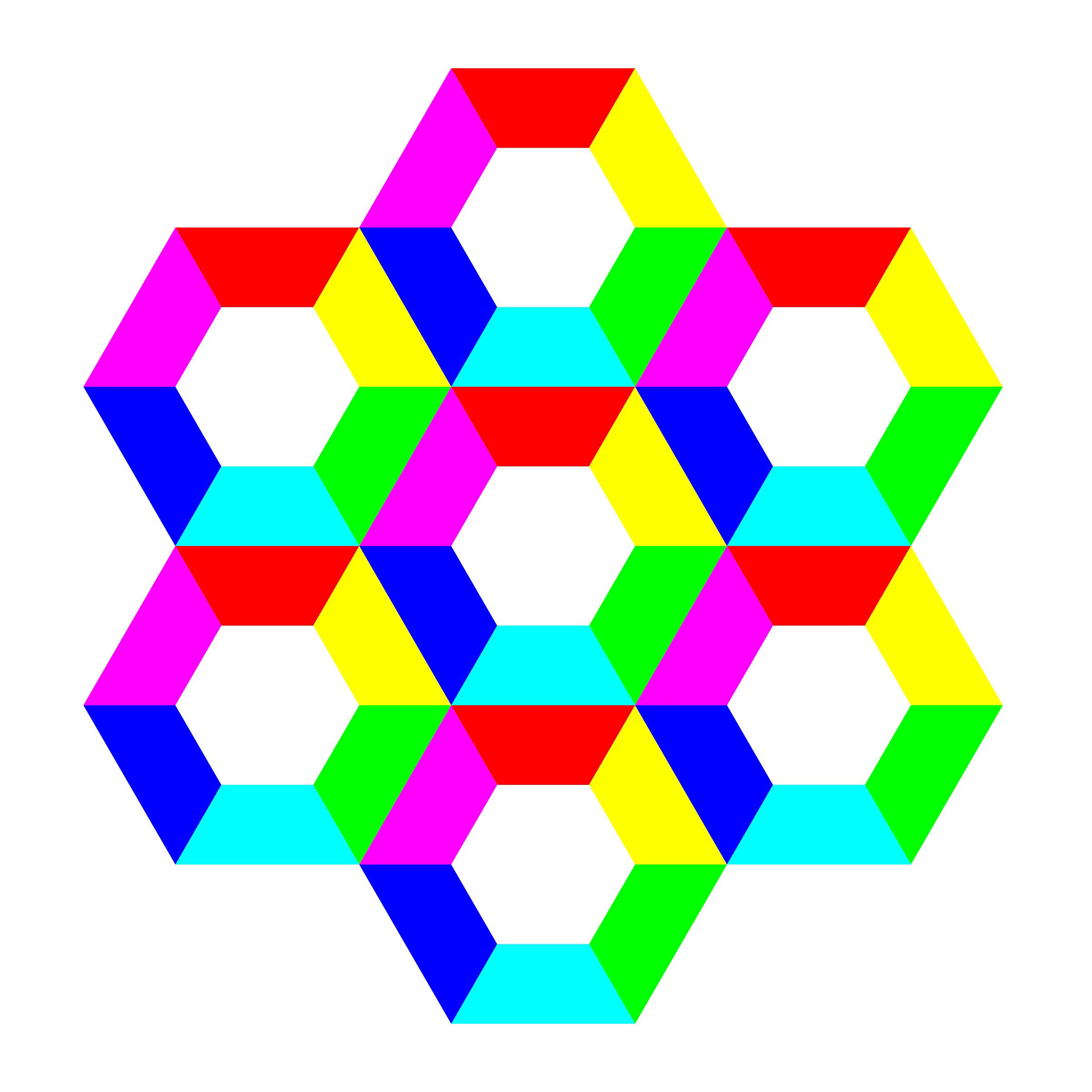 half hexagon fun png
