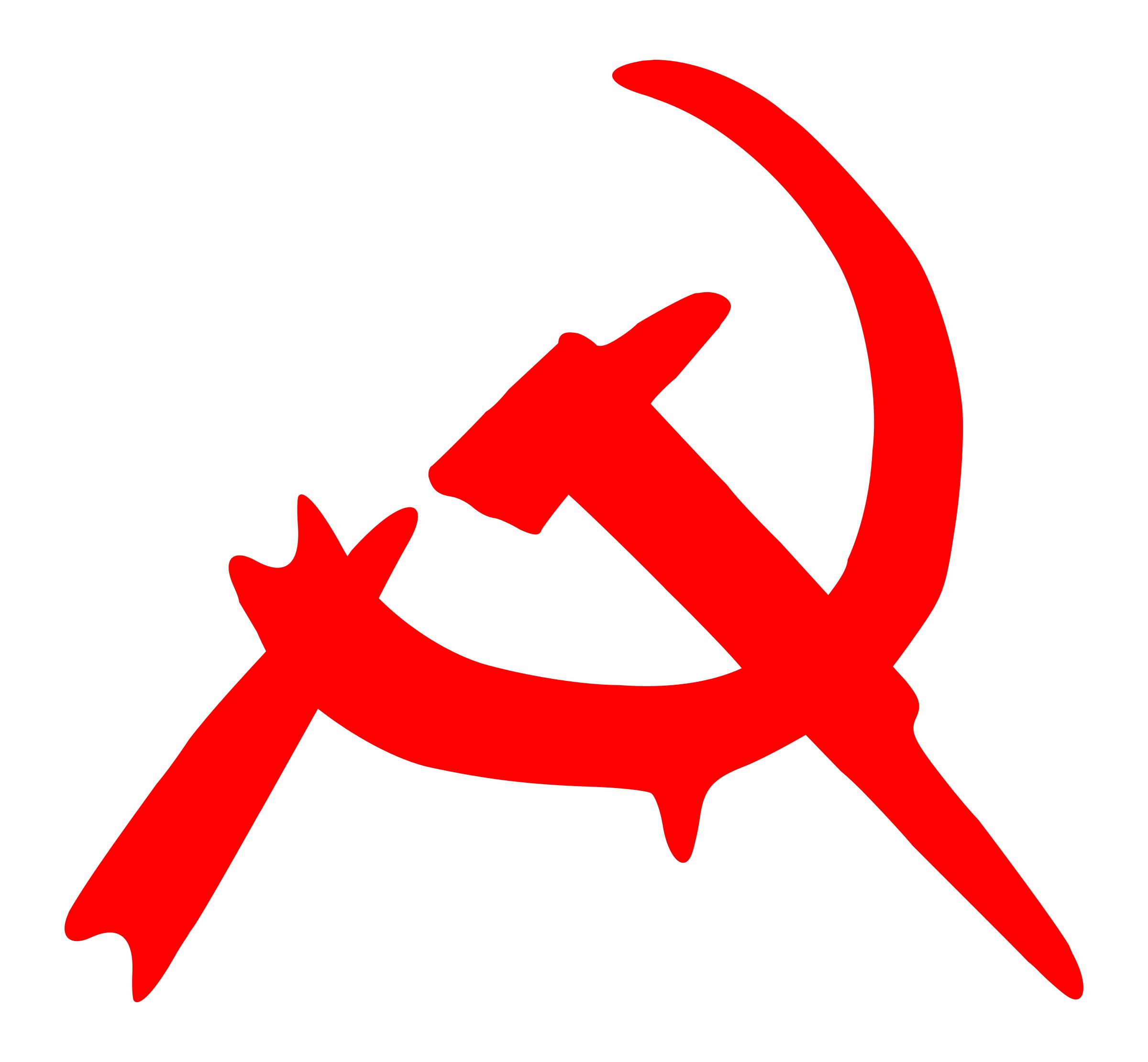 hammer and sickle - graffiti png