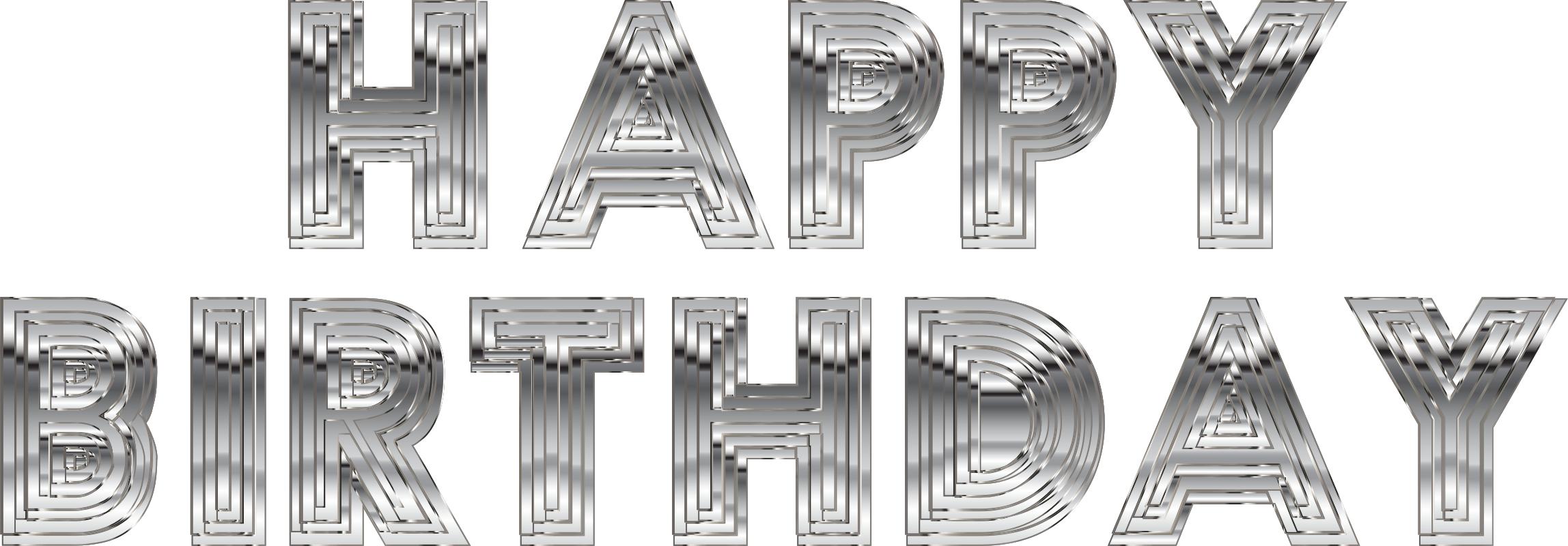 Happy Birthday Typography 9 png