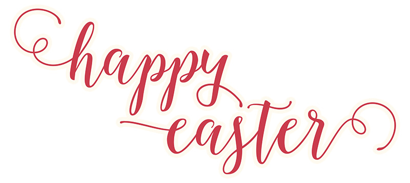 Happy Easter Text PNG icons