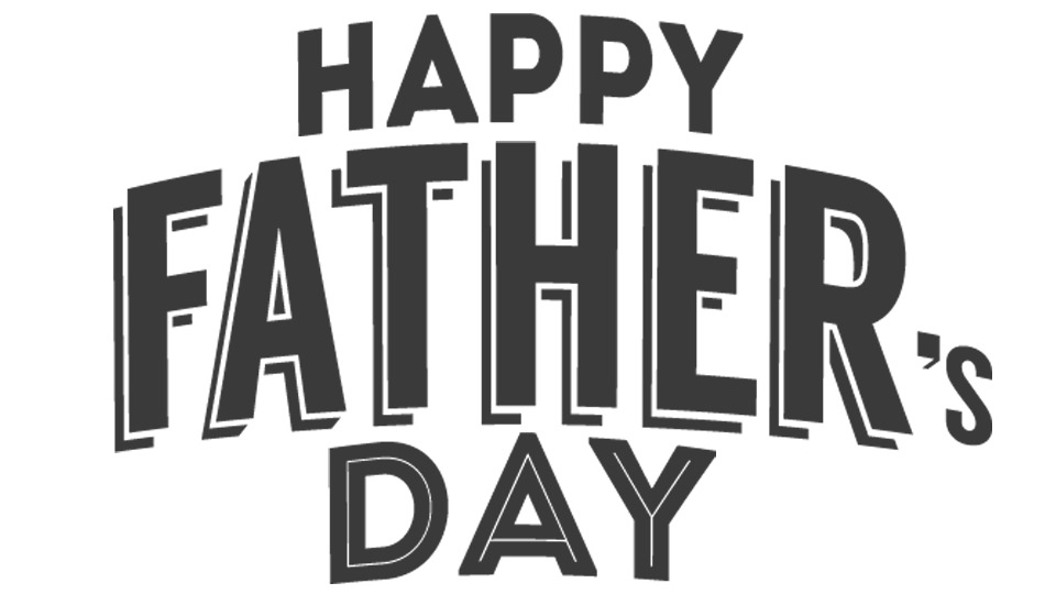 Happy Fathers Day Grey Text icons