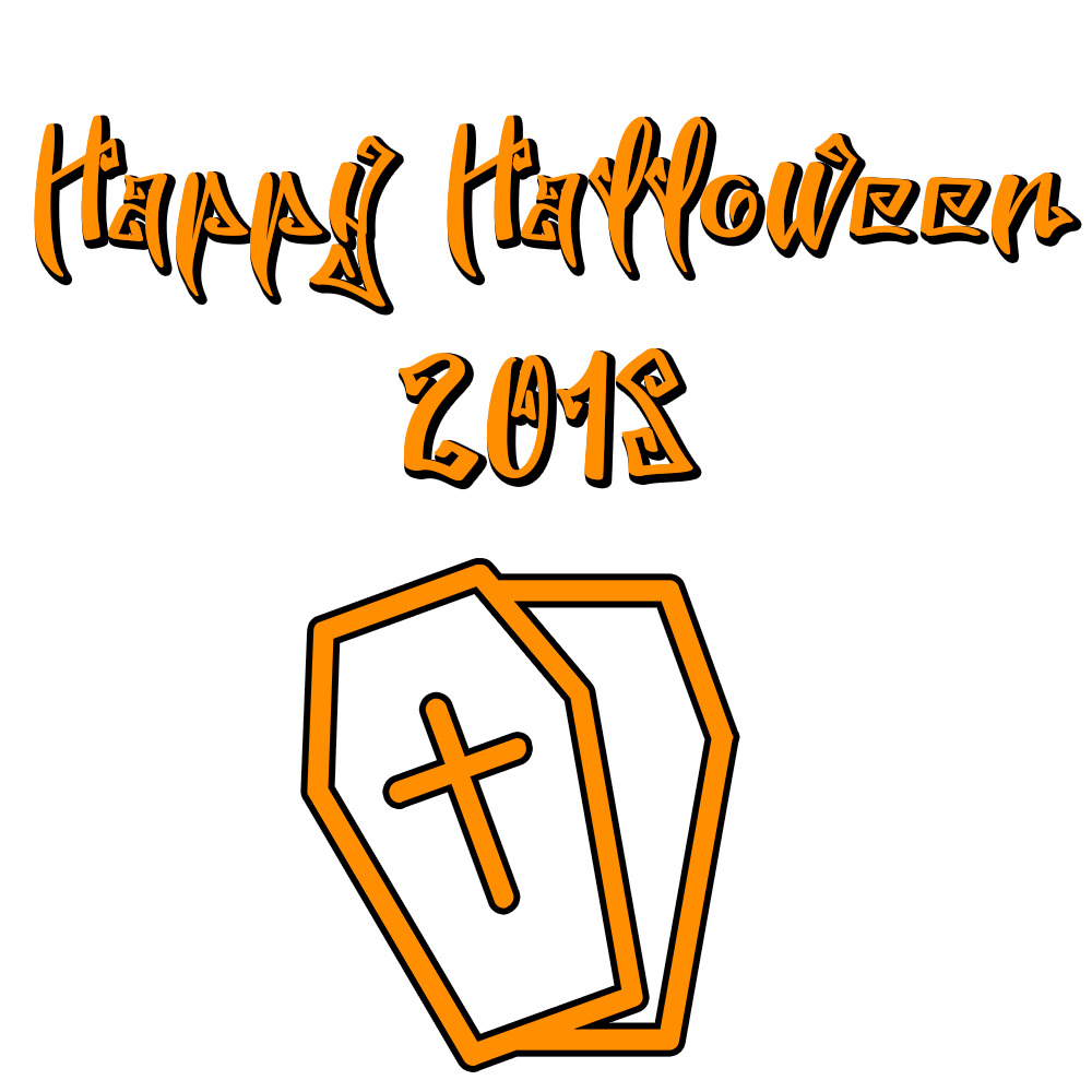 Happy Halloween 2018 Scary Font Coffin icons