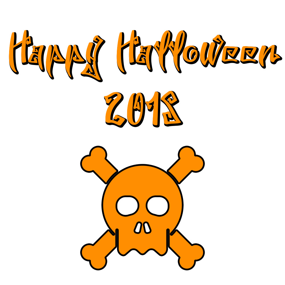 Happy Halloween 2018 Scary Font Skull icons