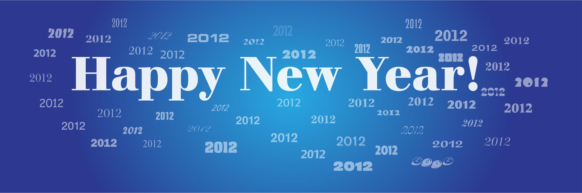 Happy New Year 2012 PNG icons