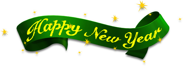Happy New Year Green Ribbon png icons