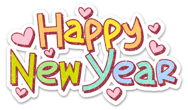 Happy New Year Sticker PNG icons