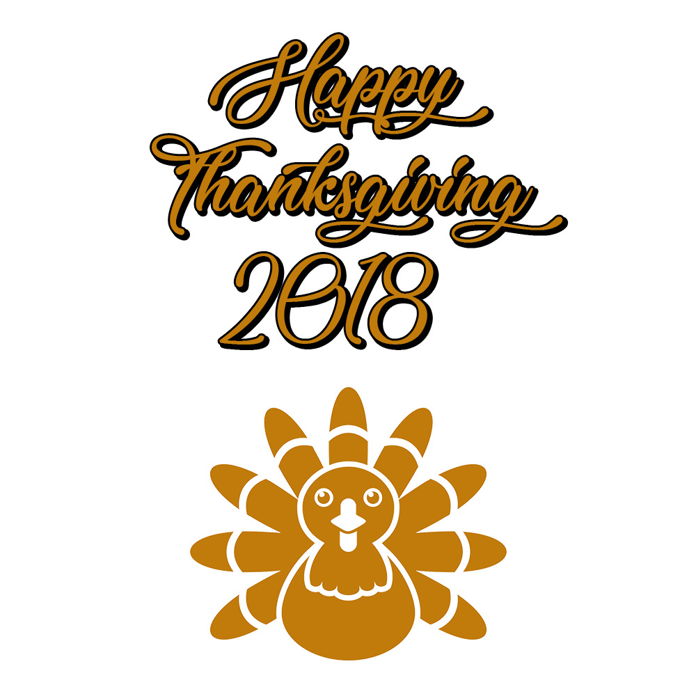 Happy Thanksgiving 2018 Turkey icons