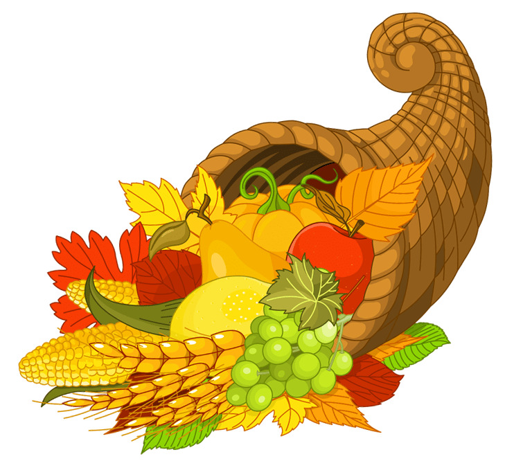Happy Thanksgiving Cornucopia Front View png icons
