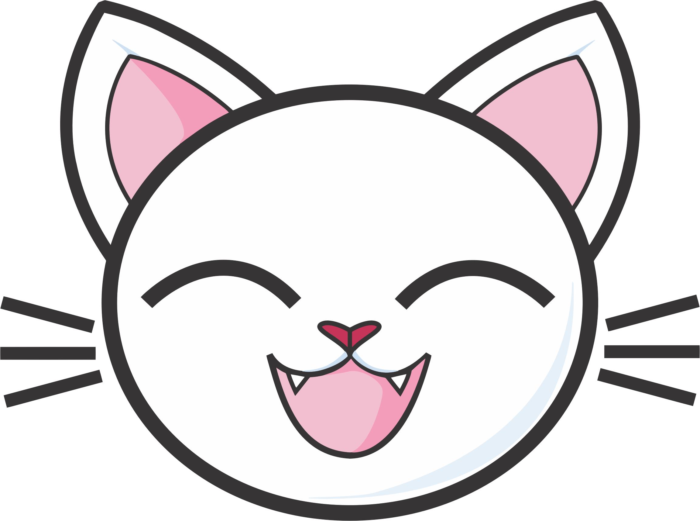 Happy White Cat png