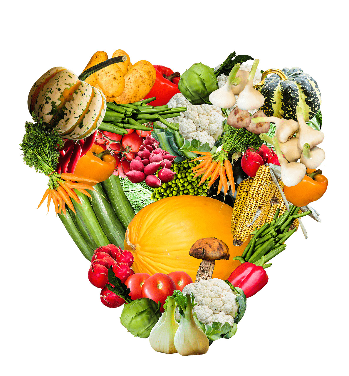 Heart Made Of Vegetables png icons