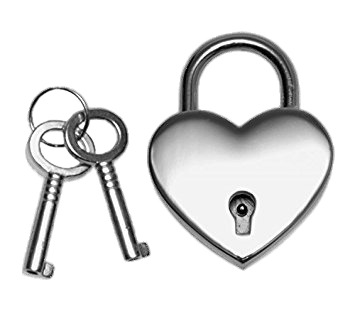 Heart Shaped Lock and Keys icons