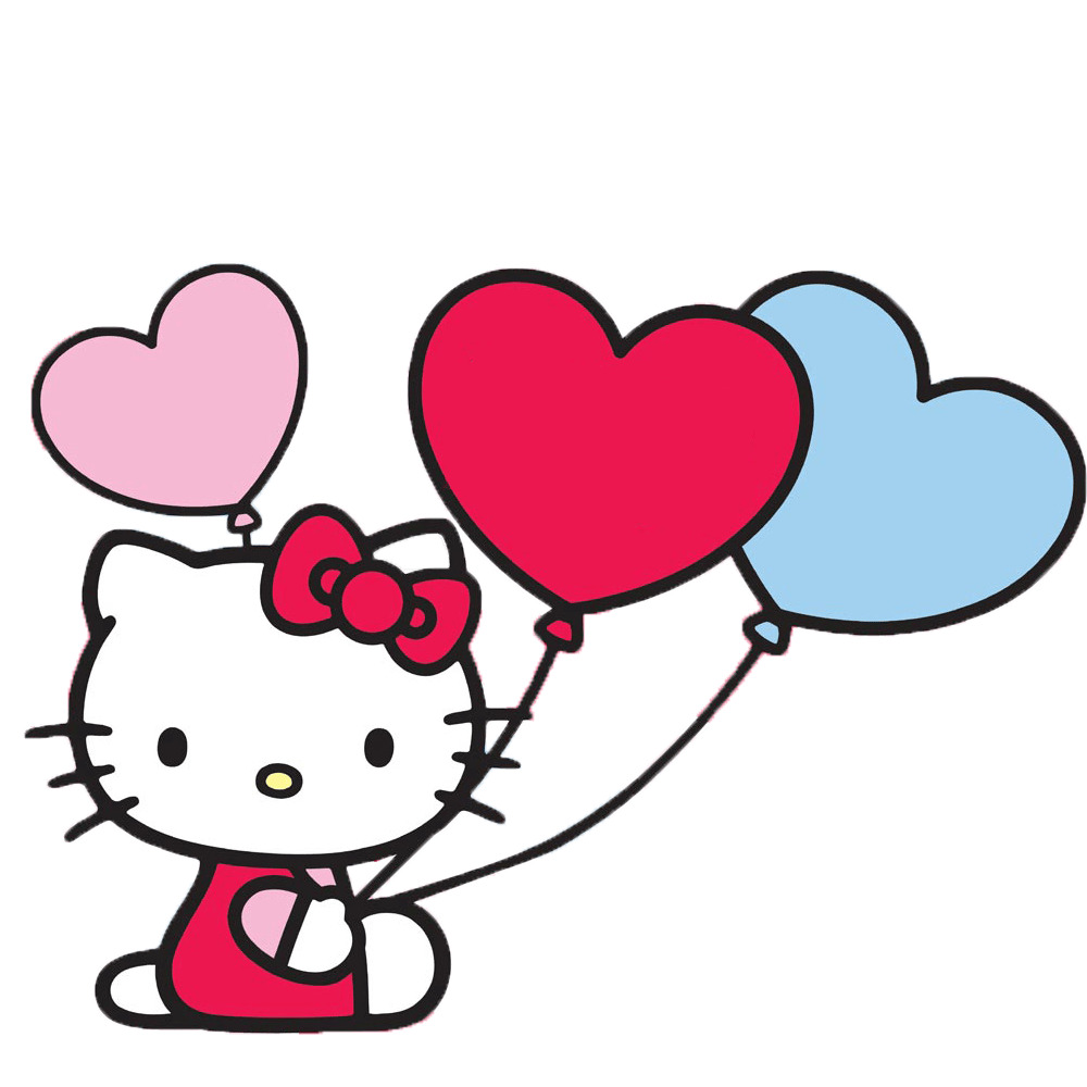 Hello Kitty With Balloons png icons