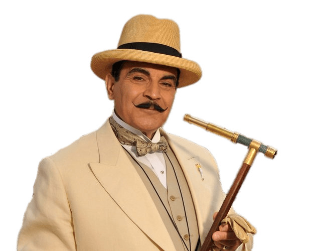 Hercule Poirot David Suchet With Looking Glass png icons