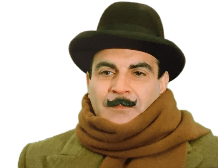 Hercule Poirot David Suchet With Scarf icons