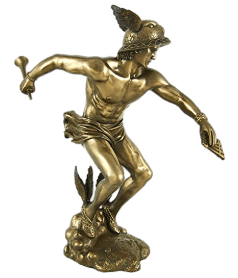 Hermes Bronze Statuette png