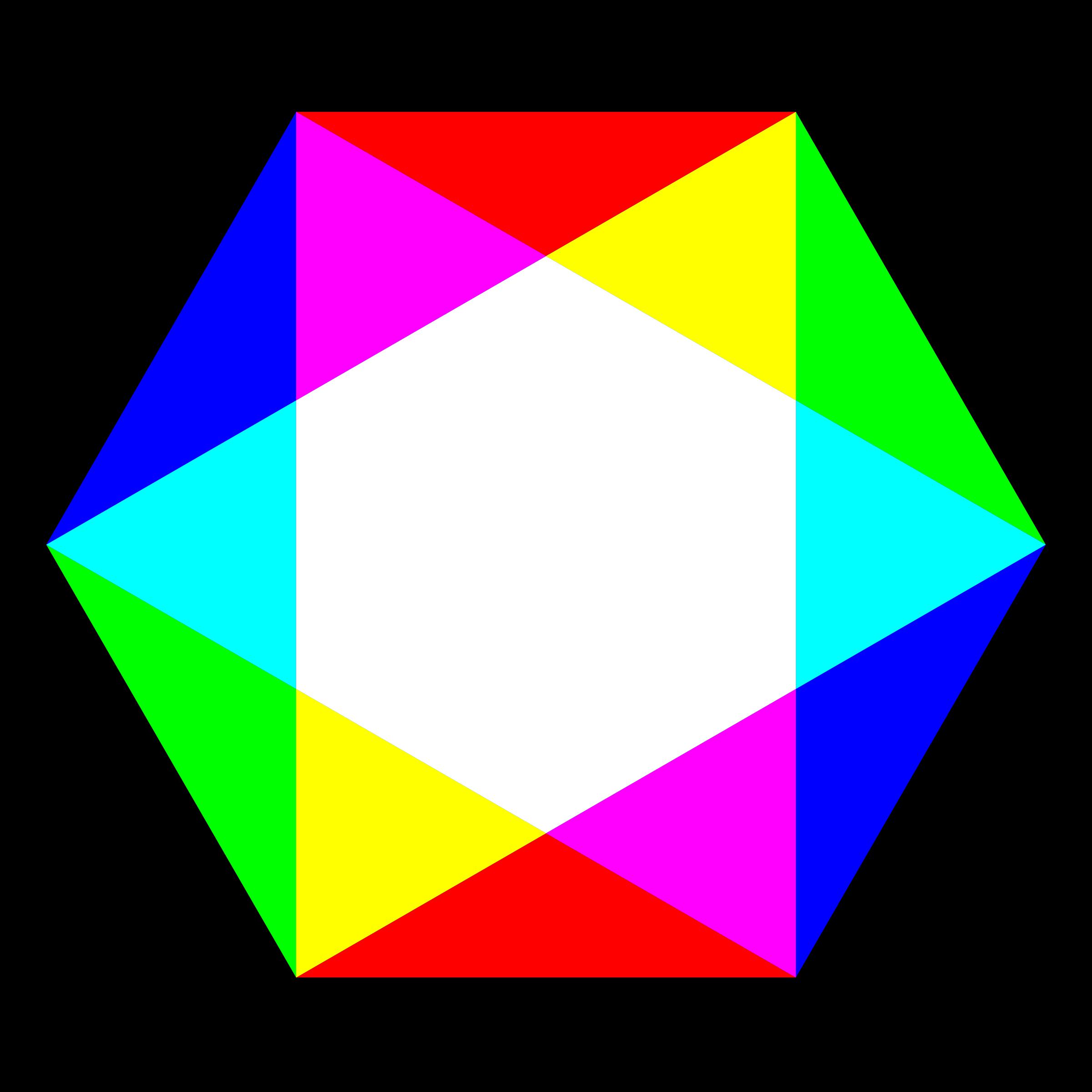 hexagon rgb mix png