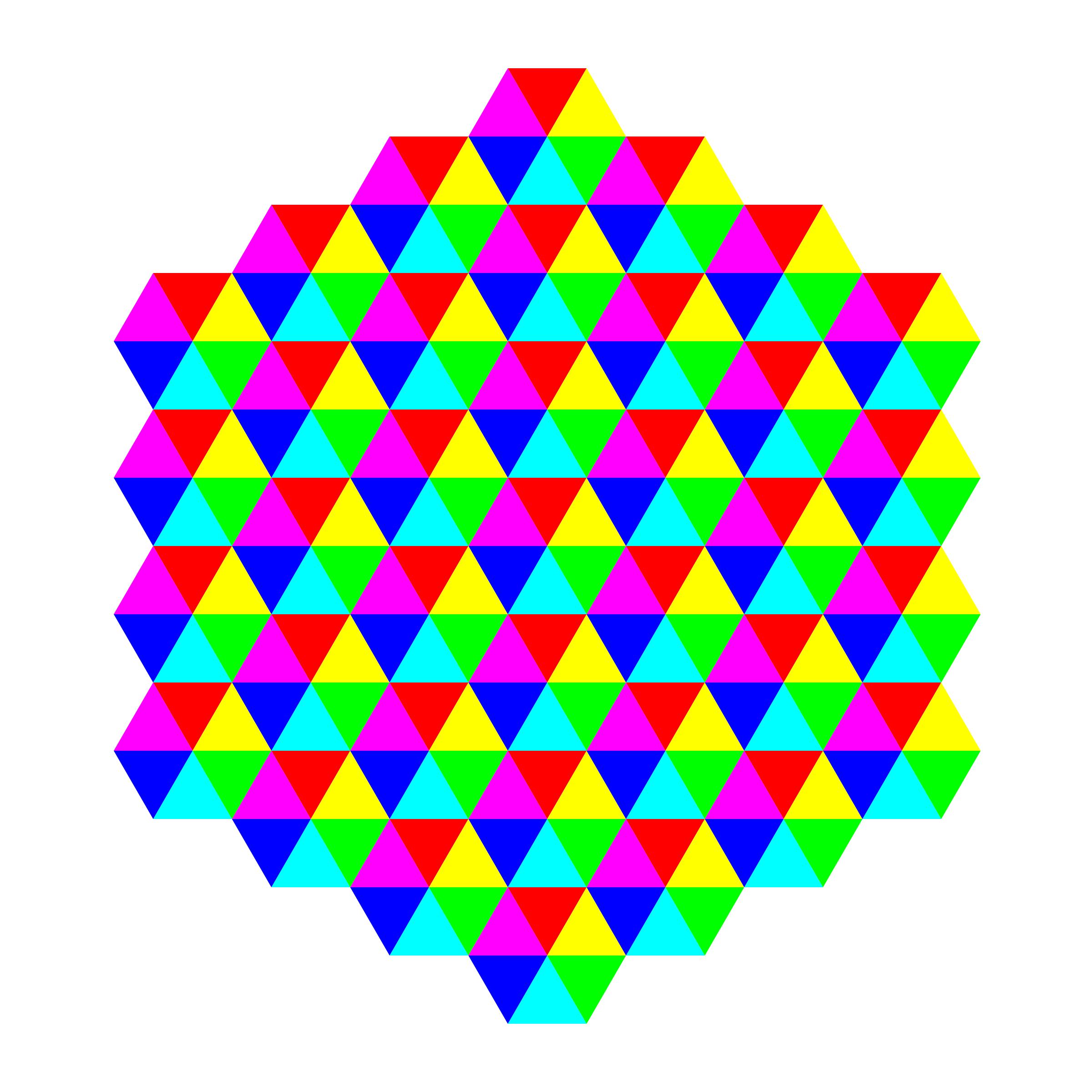 hexagonal triangle tessellation png