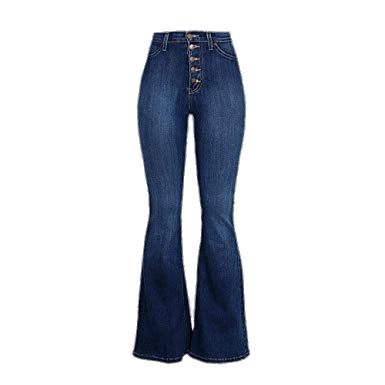 High Rise Bell Bottom Jeans png