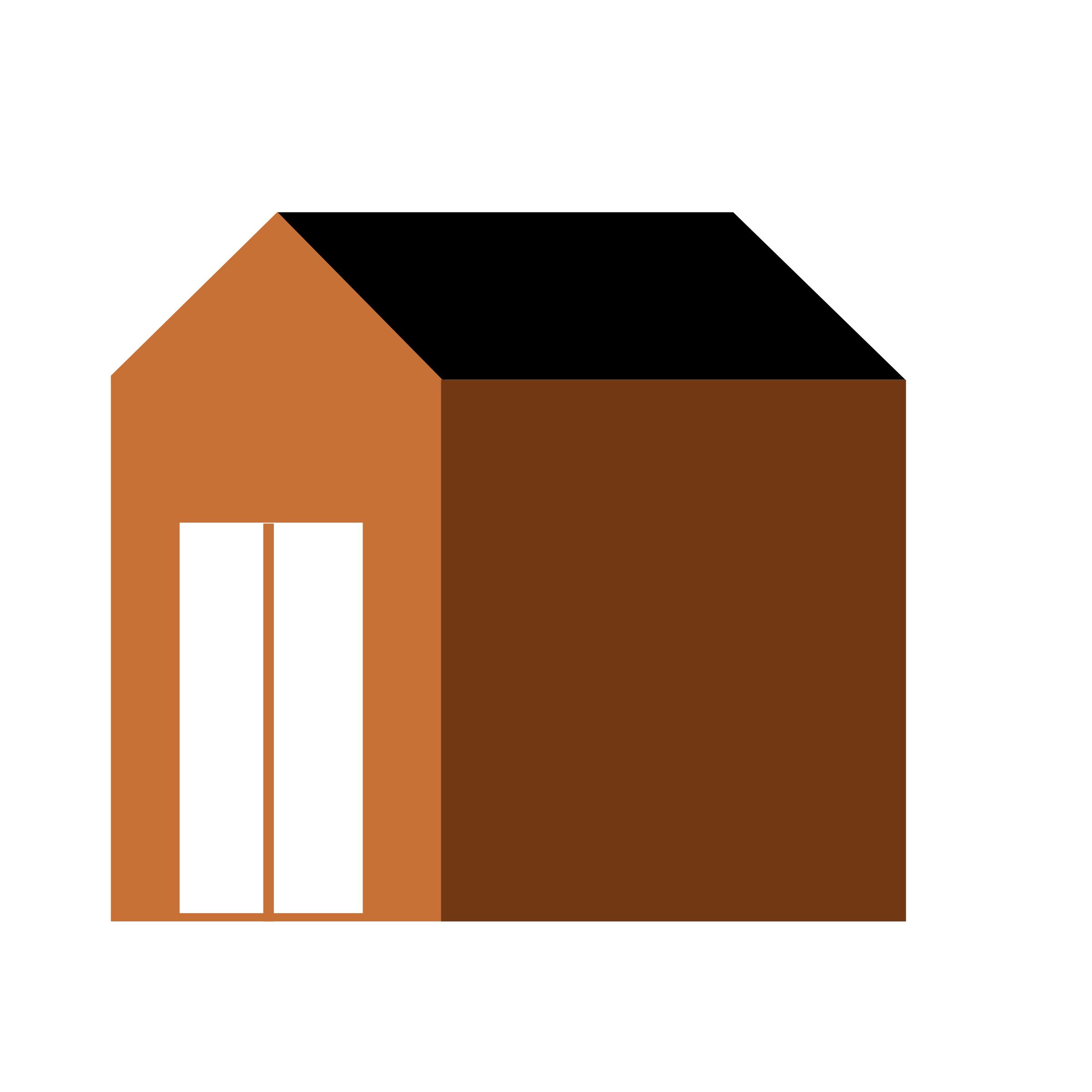 HOME - HOUSE- three-color-flat-with-empty-wall-to-write/design png